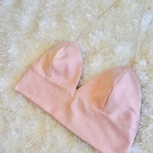 Suede Pink bustier Bralette for love and lemons NBD meshki aliava skims oh Polly